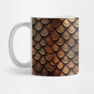 Bronze Dragon Skin Pattern - Dragon Scales Mug
